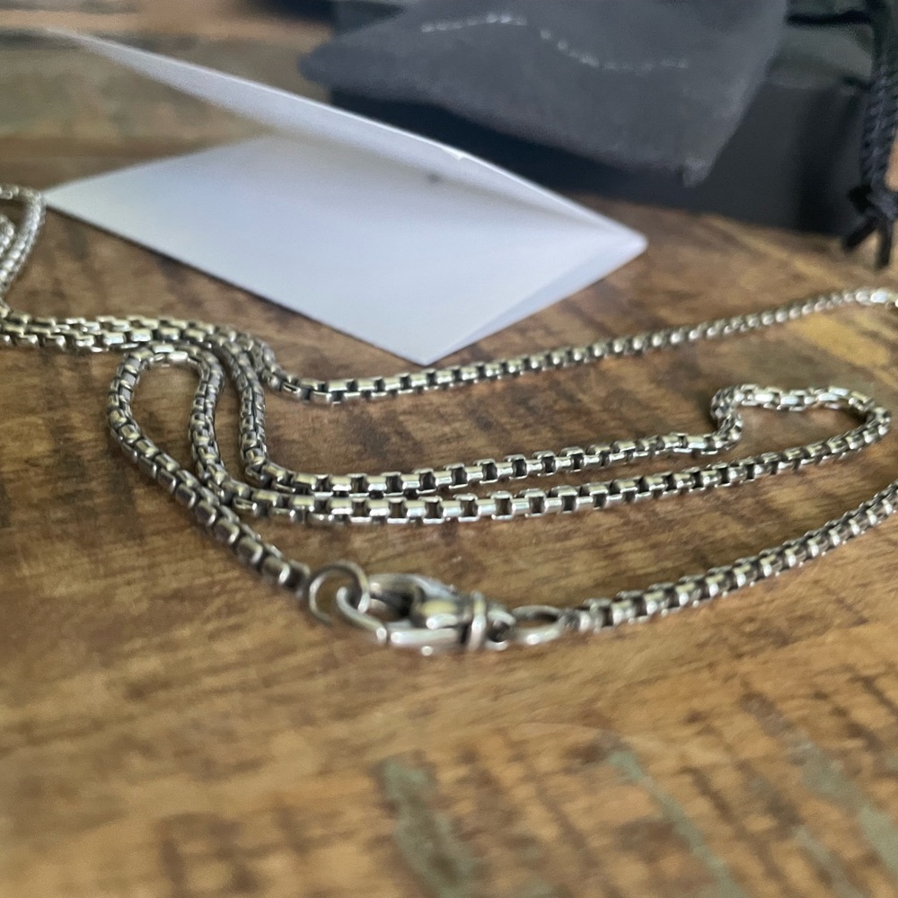 D A V I D  Y U R M A N ~ Sterling Silver Box Chain 2.7mm / 26”